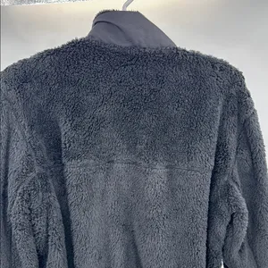 ZYIA black Sherpa 1/4 zip pullover M cozy warm outdoor activewear neutral soft thumbnail 3