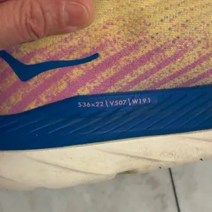 Hoka Mach 5 Running Shoes in Orange, Pink, & Blue thumbnail 6
