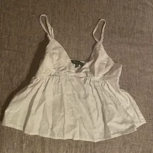 Kendall + Kylie white babydoll top thumbnail 1