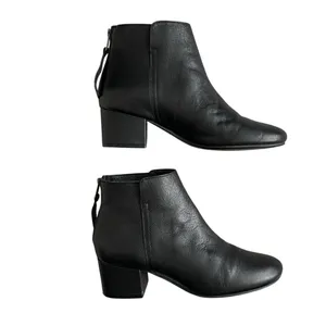 Steve Madden Ilana Ankle Leather Booties Women’s Size 8.5 Black Block Heel thumbnail 5