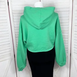 Savage X Fenty Essential Fleece‎ Scope Logo Cropped Hoodie Sweatshirt Green XL thumbnail 5