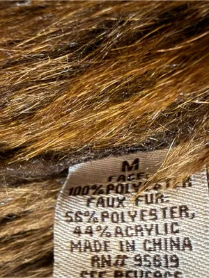 Fever London brown faux-suede and faux-fur Vest Size Medium thumbnail 5