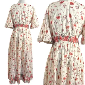 Free People Dainty Ethereal Cottage Floral Lysette Maxi Dress Medium Bohemian thumbnail 10
