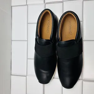Vionic Calina Slip On Walking Shoe Womens 9 Black Leather High Top thumbnail 6