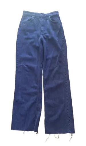 ZARA Purple Wide Leg Denim Jeans Size 4 thumbnail 1