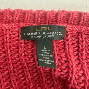 Lauren Jeans Co. Ralph Lauren Red Pink Knit Sweater Long Sleeve Womens‎ Large thumbnail 6
