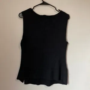 New Abercrombie Asymmetrical Button Sweater Tank Black Size Large thumbnail 4