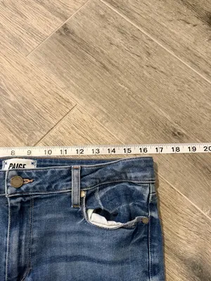 PAIGE Verdugo Ankle Jeans Women's Size 32 Blue Mid Rise Raw Hem Skinny thumbnail 5