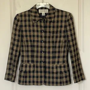 Vintage Jones New York Plaid Blazer 4 thumbnail 1