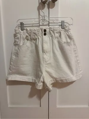Show Me Your Mumu White Denim Shorts thumbnail 2