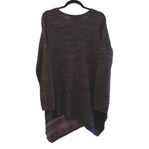 Soft Surroundings Women's Sweater Tunic Asymmetrical Hem Knit Brown Size M‎ thumbnail 4