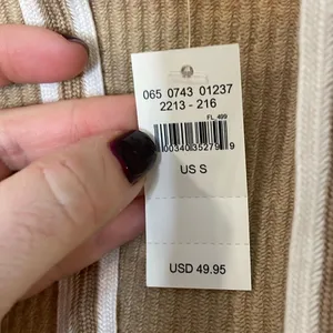 Aerie NWT Corded cropped hoodie size Small thumbnail 5