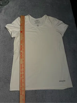 Patagonia Women's White Performance Short-Sleeve Tee small thumbnail 4