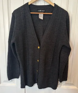 Sag Harbor Gray‎ Cardigan Size Small thumbnail 1
