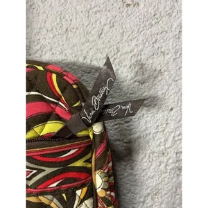 Vera Bradley Puccini Laptop Computer Bag Brown Red Yellow thumbnail 5