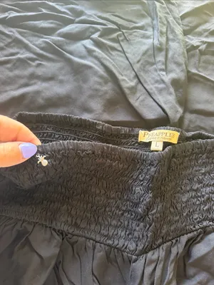 Pineapples Designed in Hawaii Pants Black Size L thumbnail 3