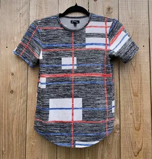Art Class Retro‎ abstract short sleeve shirt medium square museum unique timeless summer thumbnail 1
