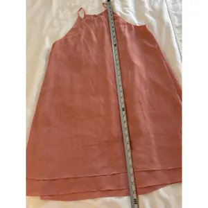 Pink Rose Coral Dress Sleeveless Halter High Neck Mini Flowy Boho Cottagecore thumbnail 5