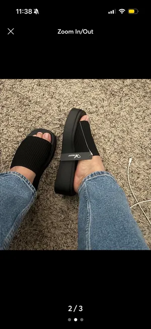 Amazon 90s Chunky Platform Slip On Sandal thumbnail 2