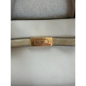 Tory Burch Petite Lee Radziwill Double Suede Leather Crossbody Bag Cream Women thumbnail 3