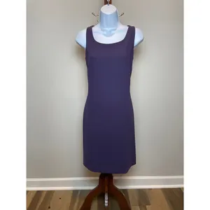 Tyler Gillis Suit Size 8 Purple Vintage 2‑Piece Sleeveless Dress and Blazer Set thumbnail 4