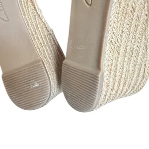 Clarks Lafley Alaine Wedge Sandals Womens 9.5 Black Leather‎ Comfort Espadrille thumbnail 12