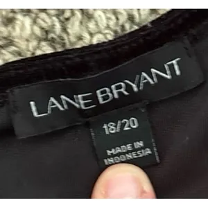 Lane Bryant Women's Sleeveless Black Velvet Beads Tank Top Size 18/20‎ thumbnail 2