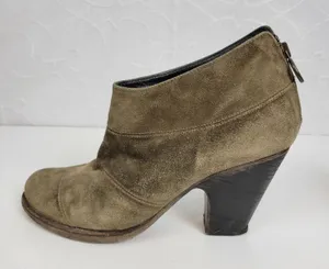 Fiorentini & Baker Womens Boots Size 40 Brown Suede Back Zip Ankle Heels thumbnail 1