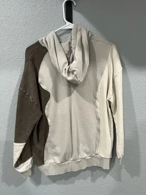 Buckle Sweatshirt Hooded Wanakome Selene Asymmetrical Pullover Colorblock Small thumbnail 2