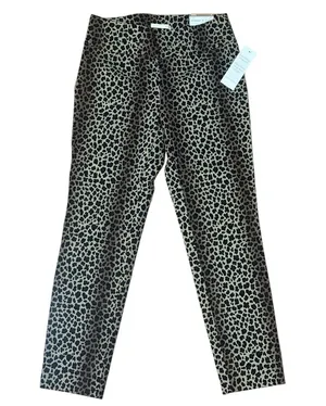 Cooper & Ella Boutique Women’s Leopard Print Skinny Ankle Wrinkle Free Pants NWT thumbnail 1