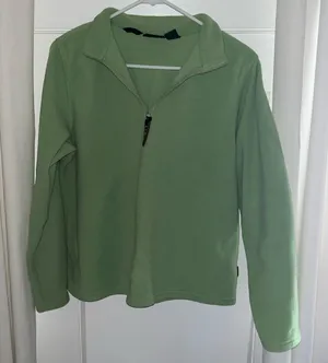 L.L. Bean Polartec Green Sweatshirt Size L thumbnail 1