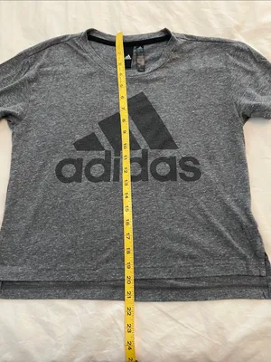 adidas Grey Crewneck Tee with Black Logo thumbnail 5