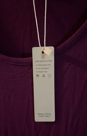 NWT Don BCQ women's purple short sleeve dress size large with pockets length 42 inches bust to bust 18 thumbnail 5