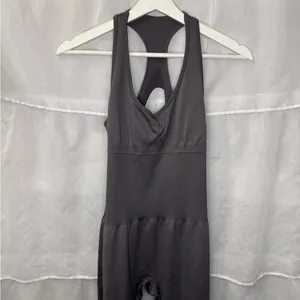 Sleeveless Activewear Jumpsuit Gray Size XL thumbnail 2