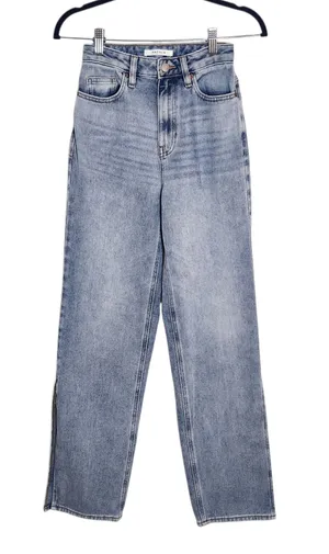 PacSun Light Wash 90s Boyfriend Jeans with High Slits Size 24 thumbnail 1
