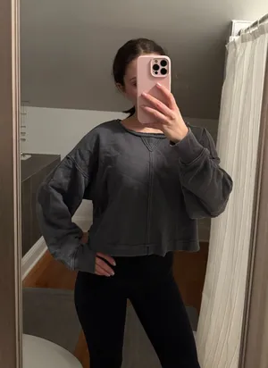 aerie cropped sweater thumbnail 1