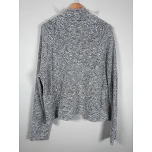 OFFLINE by Aerie Cowl Neck Hoodie Women XL Black White Marled Athleisure thumbnail 5