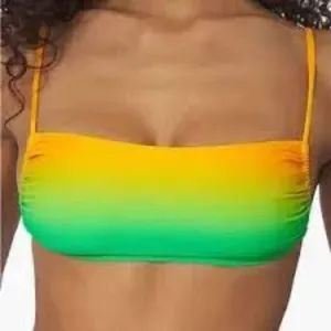 NWT WeWoreWhat Leigh Top Gradient ZNB Bright Green Multi Small thumbnail 2