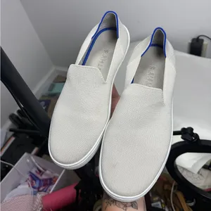 Rothy’s The Original Slip-On Sneaker Off-White/ Light Gray Sz 10 thumbnail 15
