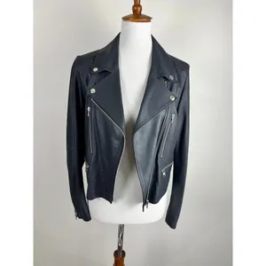 Rawtus Japanese Designer Goatskin Leather Moto Jacket Black 40 M thumbnail 13