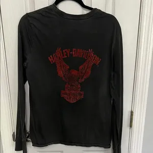 Harley-Davidson Black and Red Long Sleeve Tee thumbnail 2