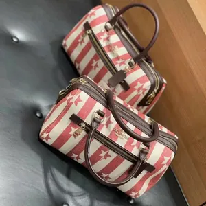 coach Rowan Satchel Bag With Stripe Star Print 2866 thumbnail 9