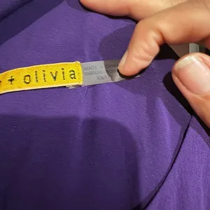 Alice + Olivia 100% Silk Racerback Mini Dress‎ in Purple Size Extra Small thumbnail 4