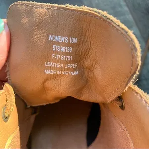 Sperry Celeste Prow Tan Taupe Wedge Heel Booties Size 10 thumbnail 11