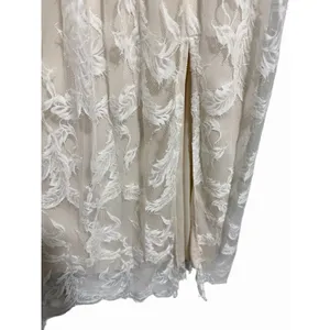 Baltic Born‎ Cozette Lace Gown White Nude Maxi Wedding Romantic Women's Size L thumbnail 9