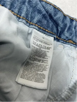 Womans Excellent Old Navy High Rise Wide Leg Blue Jeans Size 14 Waist 33 Inch thumbnail 5