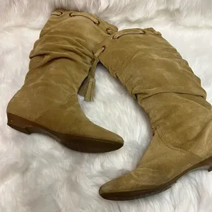 Arturo Chiang Slouch Boots Size‎ 8 Suede BIN 18 thumbnail 9