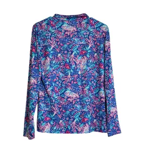 Stella Parker Size Small UPF Longsleeve Bright Vibrant Floral Coastal Golf Gear thumbnail 5