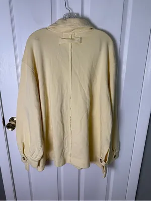 Free People Alexa Sweatshirt in Flan Butter Yellow M thumbnail 5