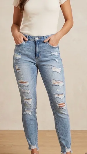 KanCan USA High Rise Heavily Distressed Skinny Jeans ✨ thumbnail 1